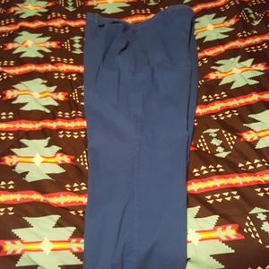 Blue denim-like skinny pants